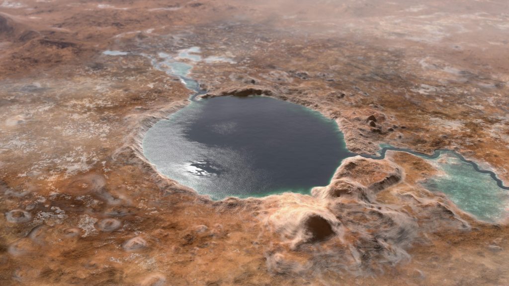 Jezero Crater acqua