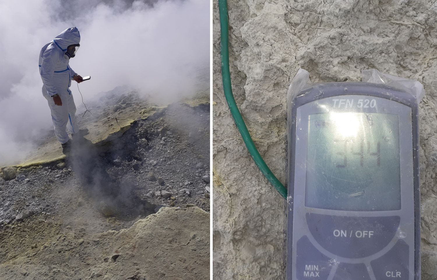 vulcano termocoppia temperatura