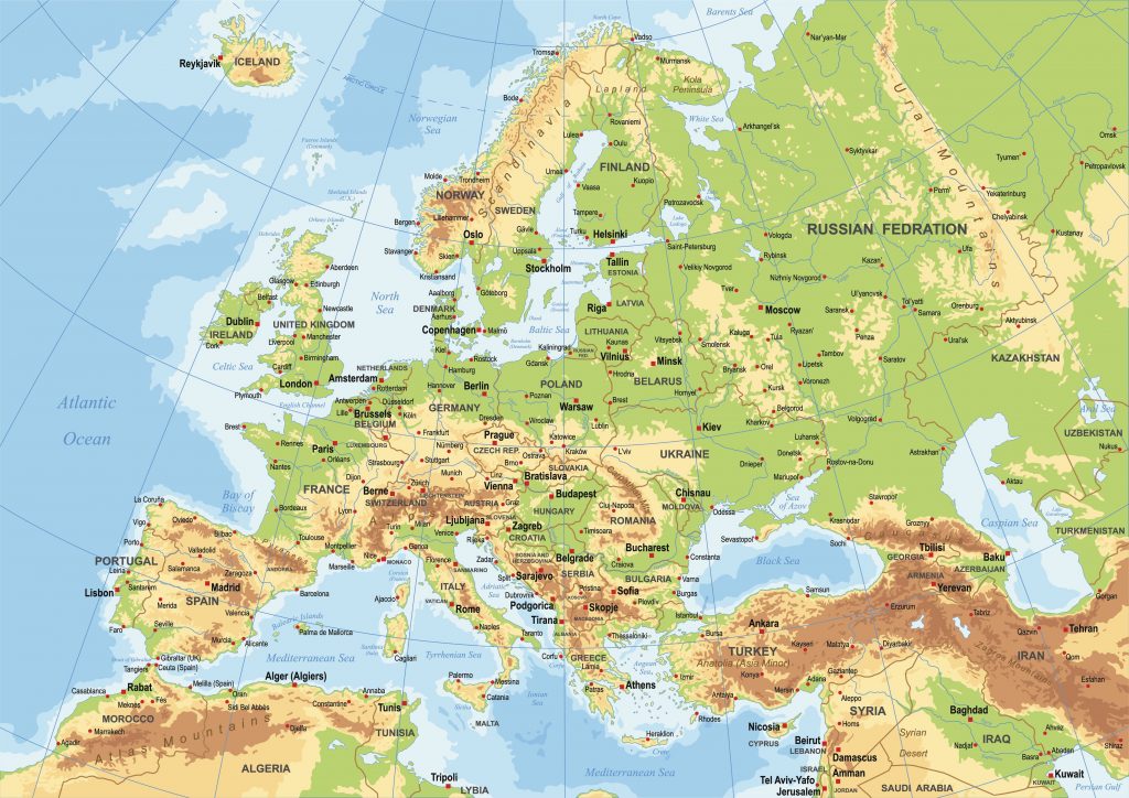 Carta-fisica-Europa