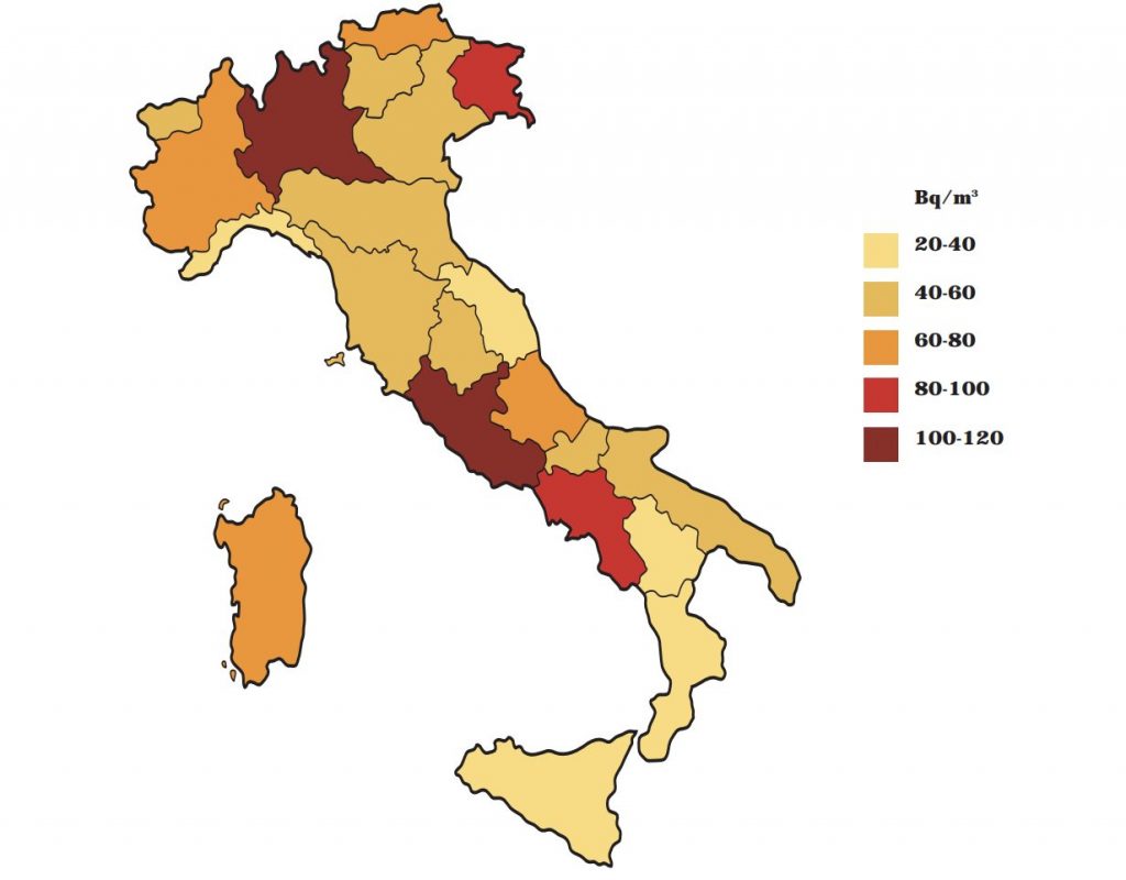 italia radon