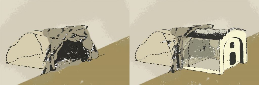 Differenza tra grotta senza lamione e grotta con lamione