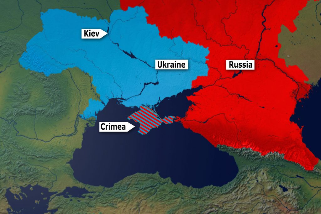 Russia e Ucraina, mappa