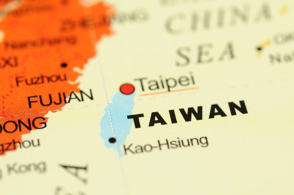 Cina Taiwan mappa