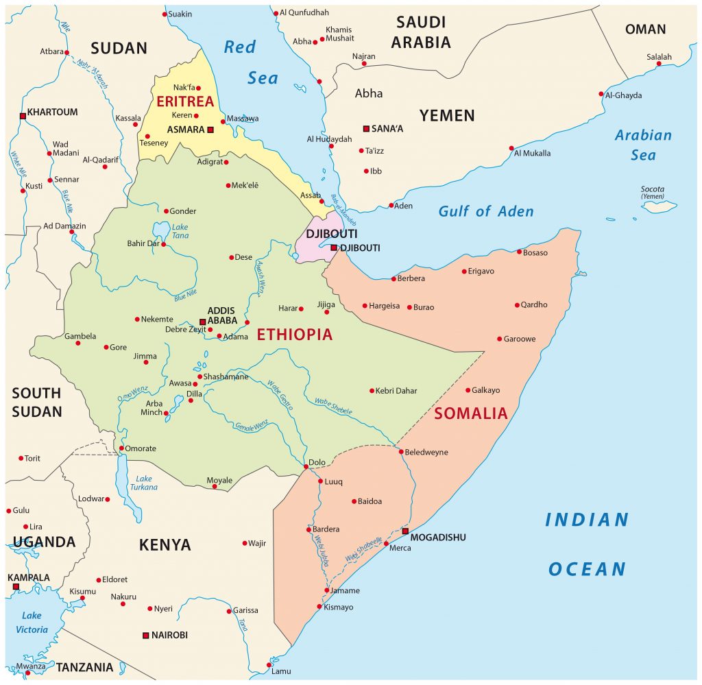 Mappa Gibuti
