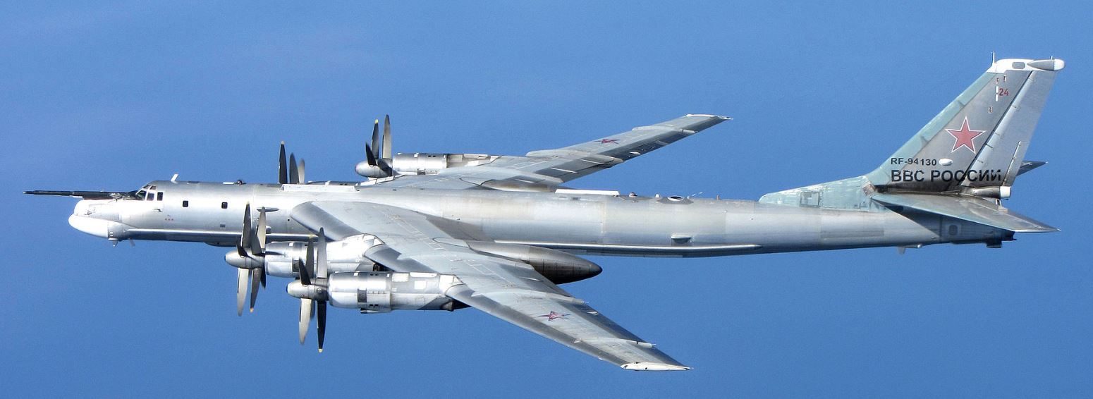 Il bombardiere Tupolev TU–95 (credit: RAF)