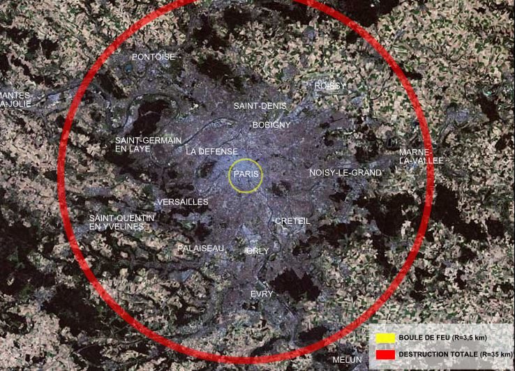 Simulazione di una esposione su Parigi (Credit: Bourrichon)