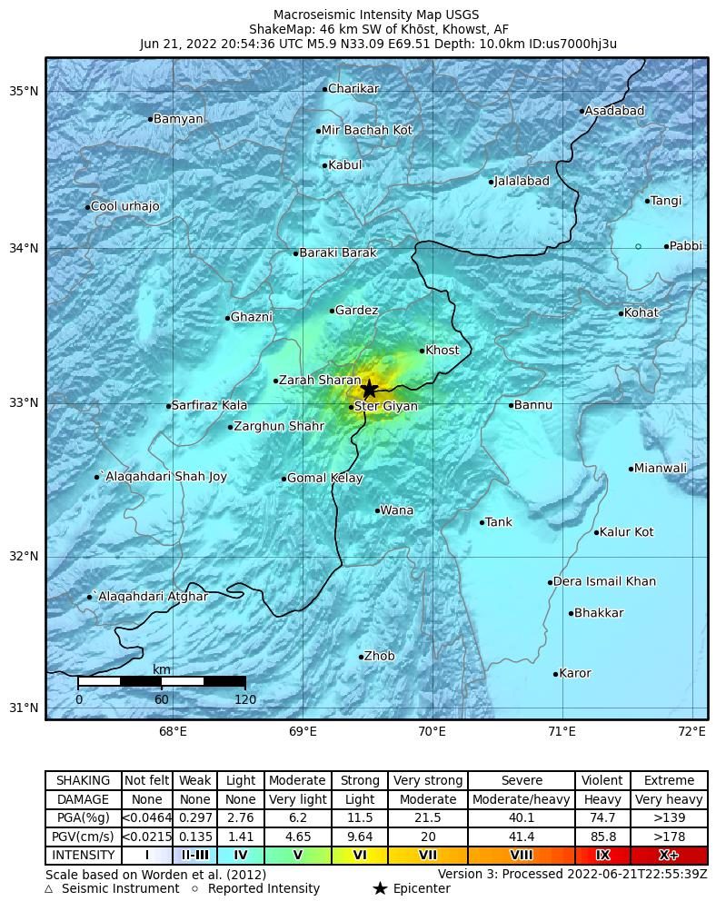 mercalli afghanistan