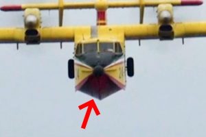 FF. VV. – Particolare della fusoliera di un Canadair
