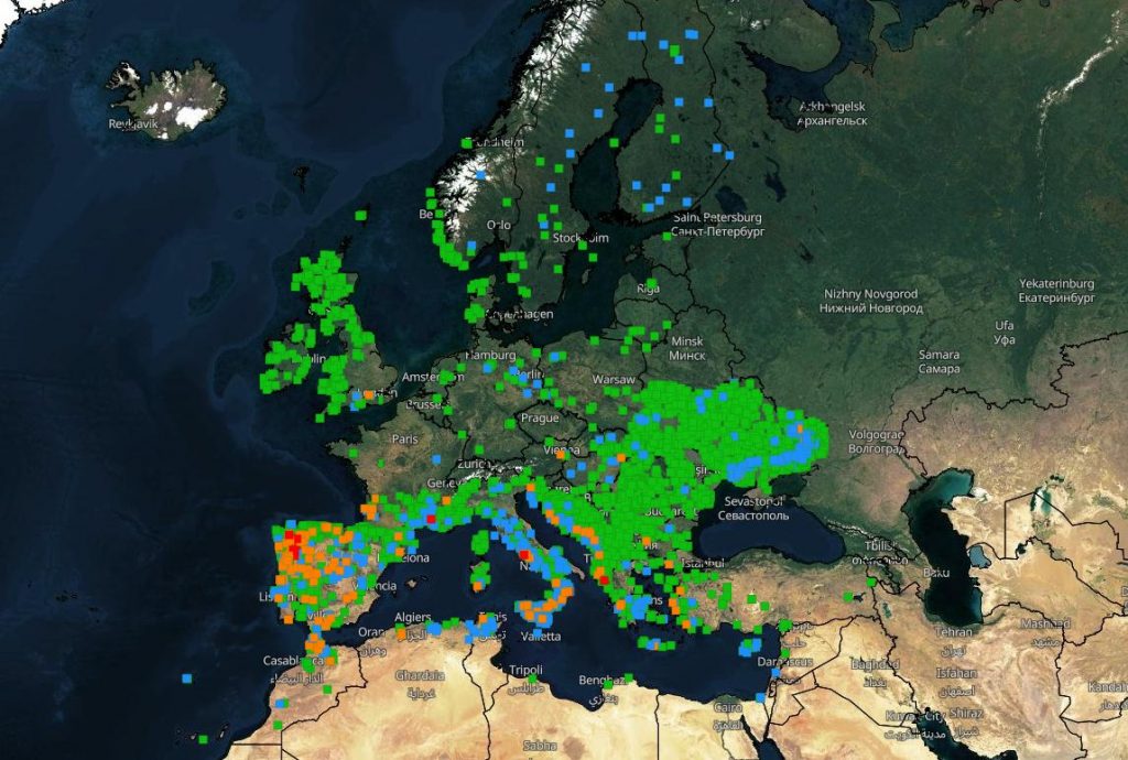 aree bruciate 12-19 luglio 2022 Copernicus