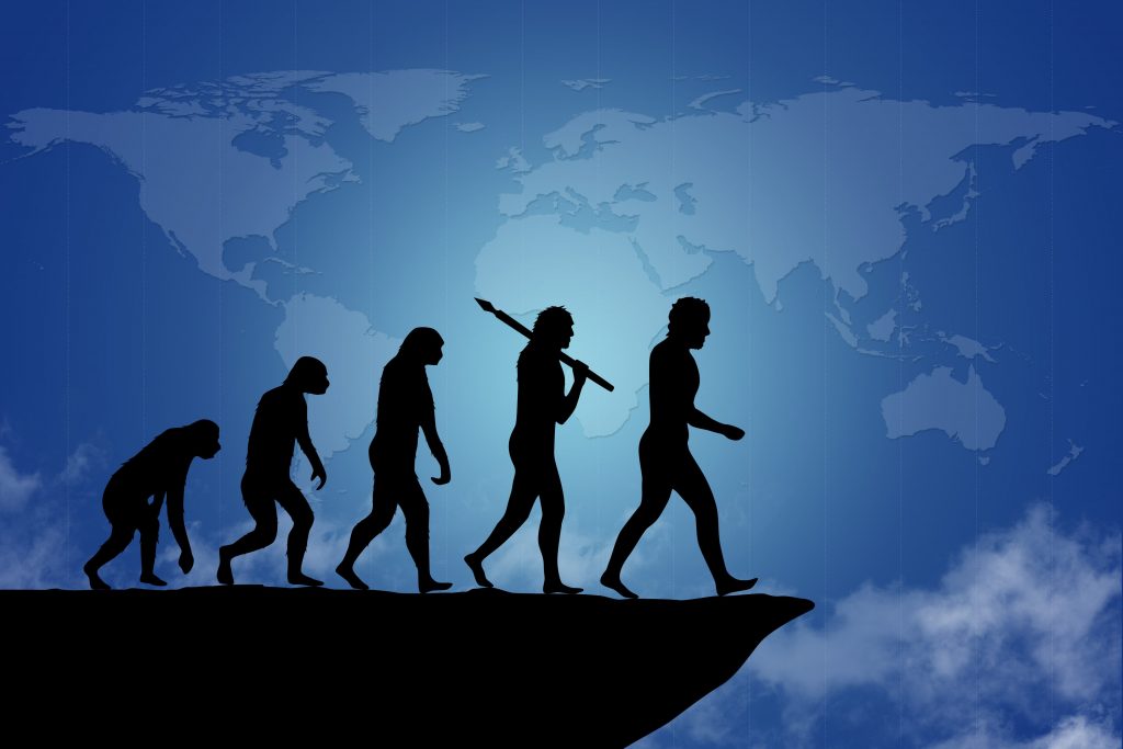 evoluzione_umana_sfondo_blu